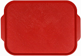 Поднос Luxstahl 450х355 мм красный [1730]