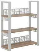 Стеллаж открытый КОБОР SО3-80/36 white/natural