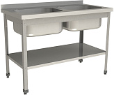 Ванна моечная Restoinox ВМЦ-2/15/7-БПЛ-ЭЦ