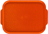 Поднос Luxstahl 450х355 мм с ручками оранжевый