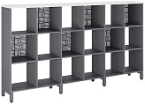 Стеллажная система КОБОР SQ-3Х6 graphite/premium