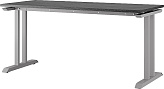 Стол офисный КОБОР T-140/70 aluminum/wood