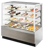 Витрина кондитерская Chilz VETE KUB LUX 130 белый, вяз тосини