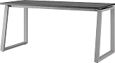 Стол офисный КОБОР TS1-140/70 aluminum/wood