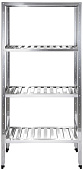 Стеллаж кухонный с решетчатыми полками Luxstahl СРРП-1800x800x500