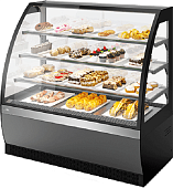 Витрина кондитерская Chilz VETE OF 130 серый матовый, шлифованная нержавейка