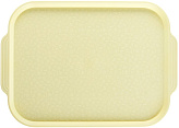 Поднос Luxstahl 450х355 мм с ручками светло-желтый