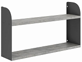 Полка КОБОР S1-120/20 black/chicago