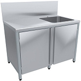 Стол-тумба с мойкой Пищевые Технологии СТ-ВМО 12/7-П