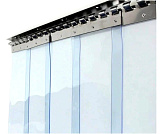 ПВХ Завеса 0,95х1,85 (Н)м из прозрачной стандартной ПВХ пленки, шир. 200 мм, толщ.2мм, перекрытие 50 мм