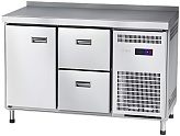 Стол холодильный Abat СХС-70-01-СО (дверь, ящики 1/2, с бортом)