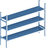 Стеллаж модульный базовый POLAIR LOAD.ME INOX 18AL.3IN40.10B