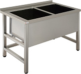 Ванна моечная двойная сварная Simeco ВМС2Е1407 (AISI 430, труба)