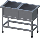 Ванна моечная VIATTO ВСМ‑2/500‑ЮТ