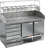 Стол для пиццы HICOLD PZE4-11/GN камень (без витрины)