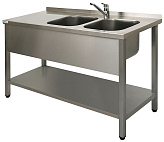 Ванна моечная двойная бизнес Simeco ВМ2EП1806П