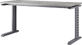 Стол офисный КОБОР L2-140/70 graphite/chicago