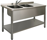 Ванна моечная двойная бизнес Simeco ВМ2EЛ1607П