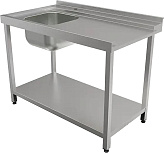 Стол для посудомоечной машины входной Кобор СПМ/2-120/70/Л