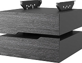 Тумба подвесная КОБОР T-2 black/wood
