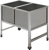 Ванна моечная двойная сварная Simeco ВМС2Е1207 (AISI 430, уголок)