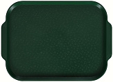 Поднос Luxstahl 450х355 мм с ручками темно-зеленый