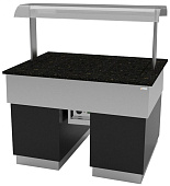 Прилавок с тепловой поверхностью Gastrolux ТМ-1310/ПК/SI